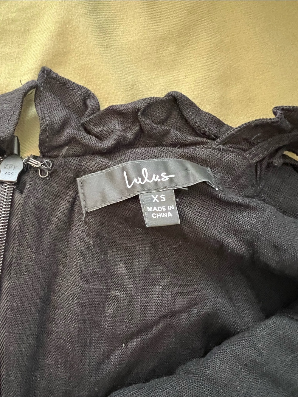 Lulu's Black Ruffle-Trim Mini Dress - Picture 5 of 5